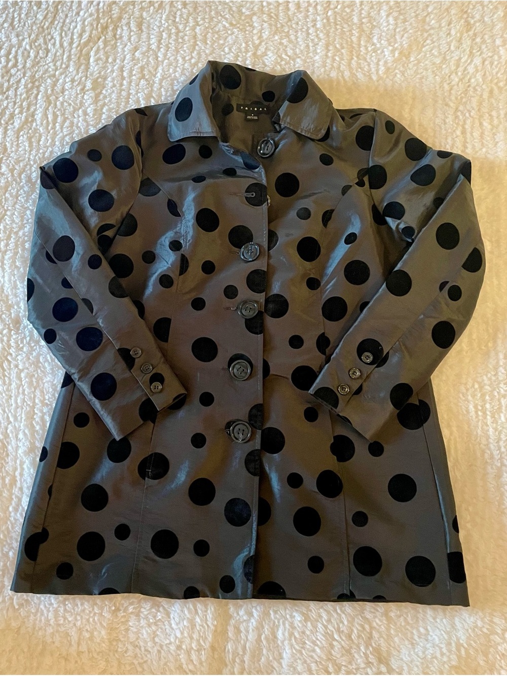 Tribal - Polka Dot Trench Coat - Ladies' Jacket